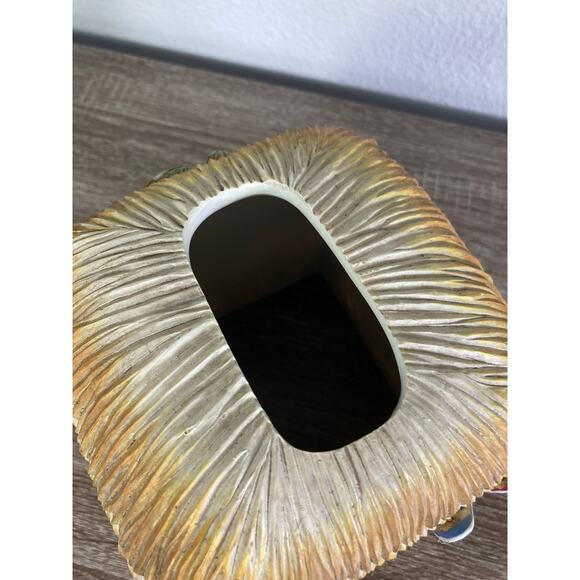 Tiki‎ Hut Tissue Box Cover Multicolor Tropical Floral Decor - Picture 8 of 10